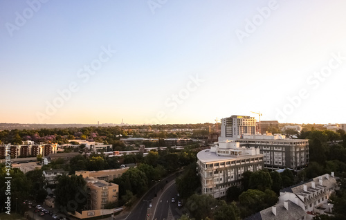Skyline looking over Sandton City and surrounding business district at Night © Sunshine Seeds