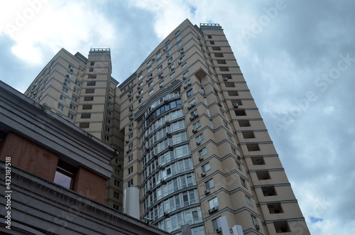 Modern residential area in Kiev. Exterior.Streets,buildings,detales.  © Sergey Kamshylin