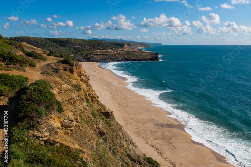 Scenic view of a beach near the village of Ericeira, in Portugal. © Tiago Fernandez