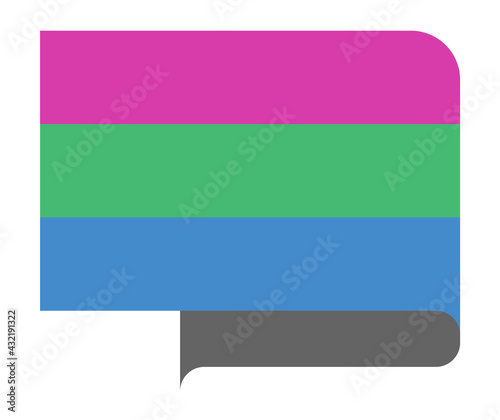 Polysexual pride flag