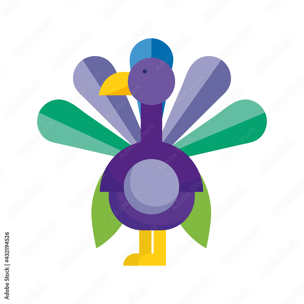 Obraz premium cute peacock bird