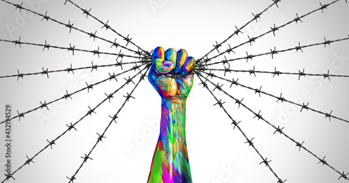 Bilde på lerret Social Justice Freedom