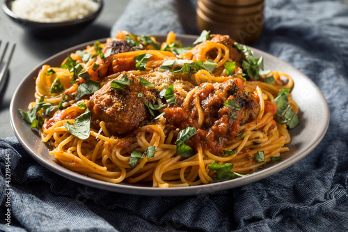 Homemade Spaghetti and Turkey Meatballs