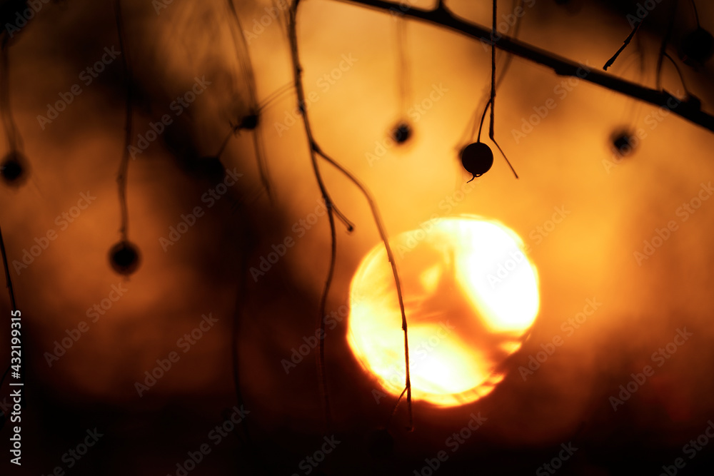 Dramatic sunset sky - abstract photo