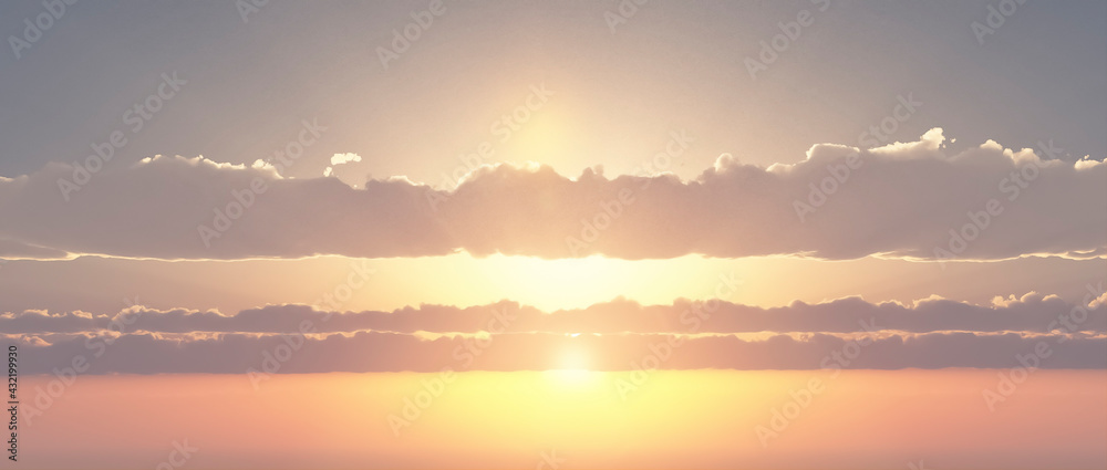 Fototapeta premium 空 雲 夕日 cloud,sunny,sky,sunset,panorama 