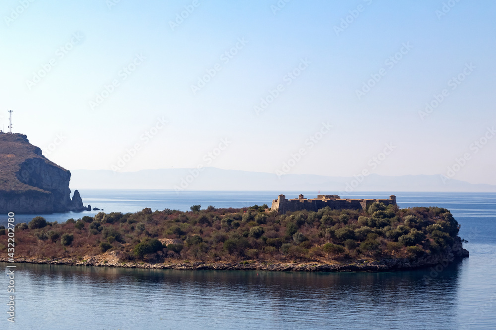 The ancient fortress of Ali Pasha in Porto Palermo, Albania. Landmarks of Europe