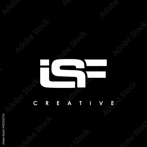 ISF Letter Initial Logo Design Template Vector Illustration photo