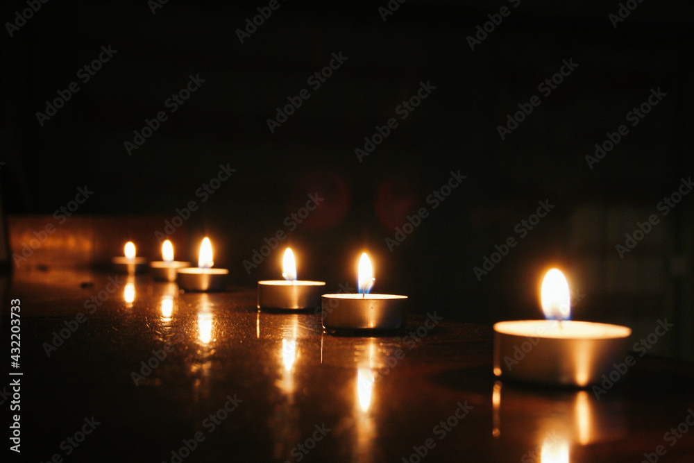 candles in the dark candles in the dark