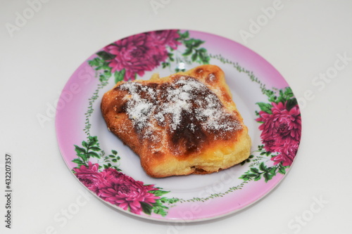Croissants, branzoici,romanian bakery products. romanian homemade donuts 