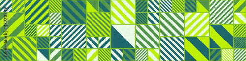 Abstract Geometric Pattern generative computational art illustration