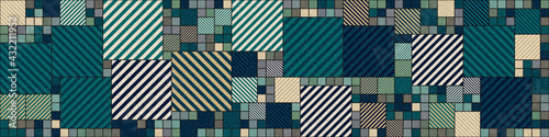 Abstract Geometric Pattern generative computational art illustration