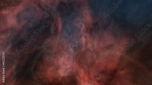 nebula gas cloud in deep outer space, abstract colorful background