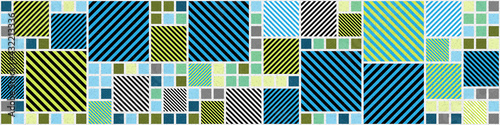 Abstract Geometric Pattern generative computational art illustration