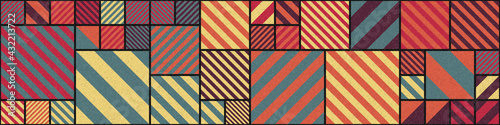 Abstract Geometric Pattern generative computational art illustration