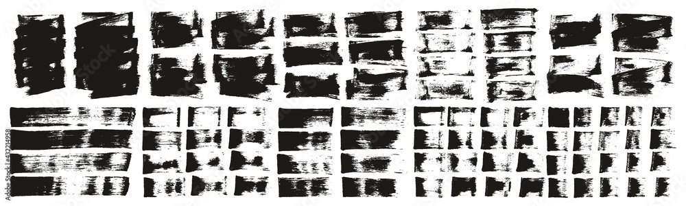 Flat Sponge Regular Artist Brush Short Background & Straight Lines Mix High Detail Abstract Vector Background Ultra Mix Set 