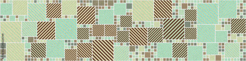 Abstract Geometric Pattern generative computational art illustration
