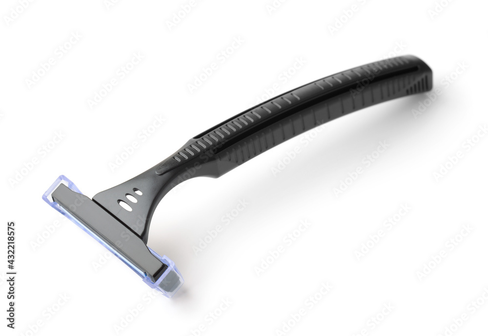 Obraz premium Black disposable shaving razor