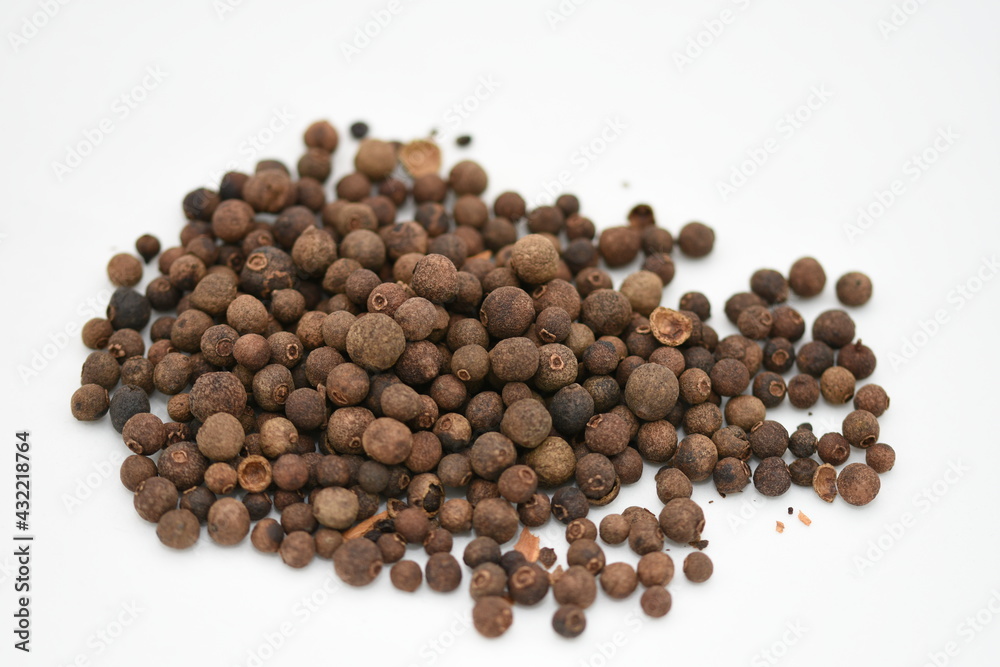 Aromatic allspice isolated Aromatic allspice isolated