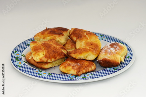 Branzoici,Croissants, Cozonac, Romanian traditional homemade crullers
