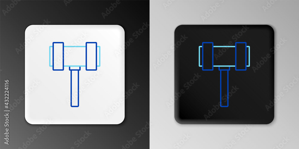 Line Judge gavel icon isolated on grey background. Gavel for adjudication of sentences and bills, court, justice. Auction hammer. Colorful outline concept. Vector Line Judge gavel icon isolated on grey background. Gavel for adjudication of sentences and bills, court, justice. Auction hammer. Colorful outline concept. Vector
