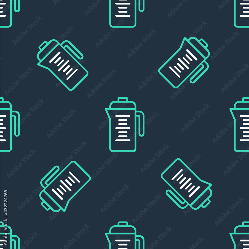 Line Teapot icon isolated seamless pattern on black background. Vector Line Teapot icon isolated seamless pattern on black background. Vector