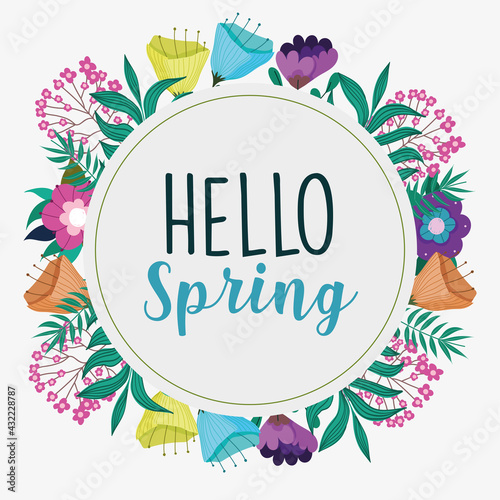 hello spring badge