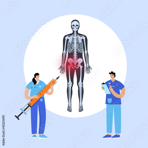 Hip joint injection
