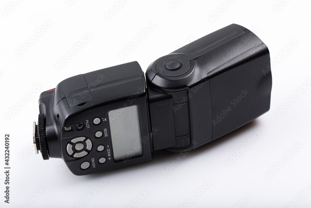 Photo flash for photographers on a white background Photo flash for photographers on a white background