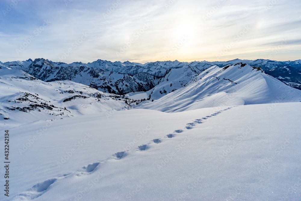 winter in den Allgäuer Alpen 