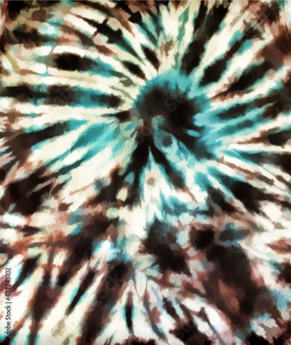 Tie dye background Geometric pattern texture Vector illustration Shibori Abstract batik brush seamless and repeat pattern design Black Blue White Dark