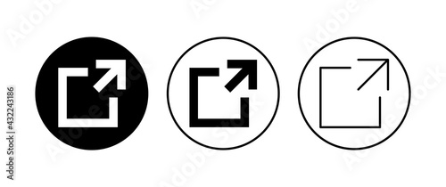 Free Download External link icon set. link icon vector. hyperlink symbol - GFXLoad