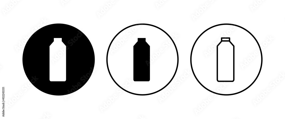 Bottle icon set. bottle vector icon Bottle icon set. bottle vector icon