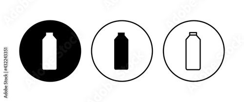 Bottle icon set. bottle vector icon