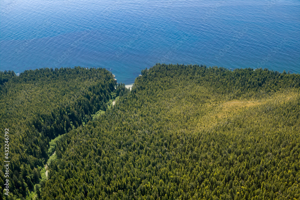 Stock Aerial Photo of West Coast Trail, Pacific Rim National Park West Coast Vancouver Island British Columbia, Canada