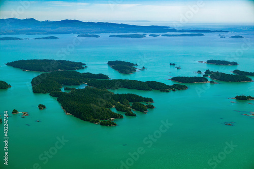 Stock Aerial Photo of the Broken Group Islands West Coast Vancouver Island British Columbia, Canada