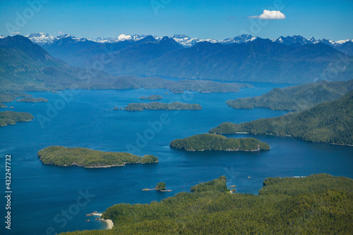 Stock Aerial Photo of Clayoquot Sound West Coast Vancouver Island British Columbia, Canada