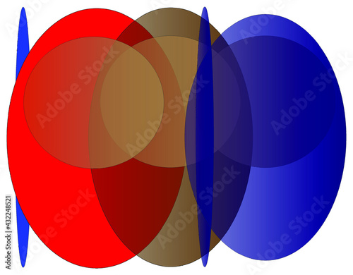 Set of balls and lines in multi colours
