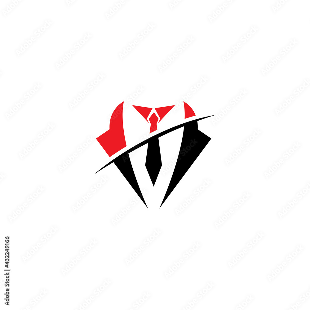 black mafia men tuxedo symbol vector logo