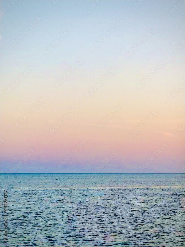 sunset over the sea