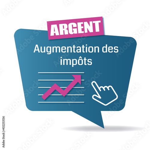 Logo augmentation des impôts.