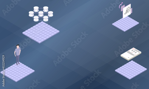 Anti-realism concept on abstract design