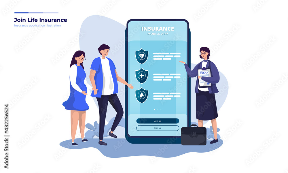 Register to join insurance, Insurance mobile application Register to join insurance, Insurance mobile application