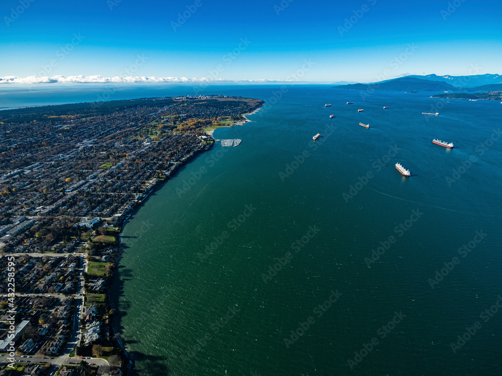 Stock aerial photo of Beaches and Point Grey Vancouver, Canada Stock aerial photo of Beaches and Point Grey Vancouver, Canada