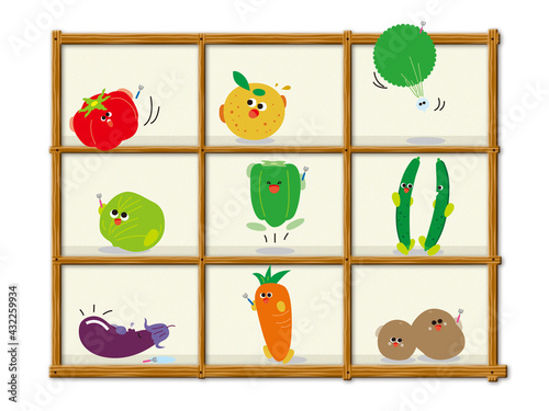 野菜のキャラクター