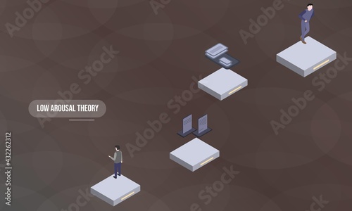Cuadro en lienzo Low arousal theory concept on abstract design