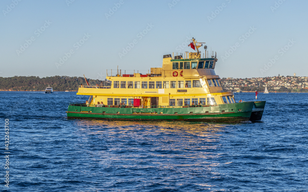 passenger ferry on Sydney harbour NSW Australia