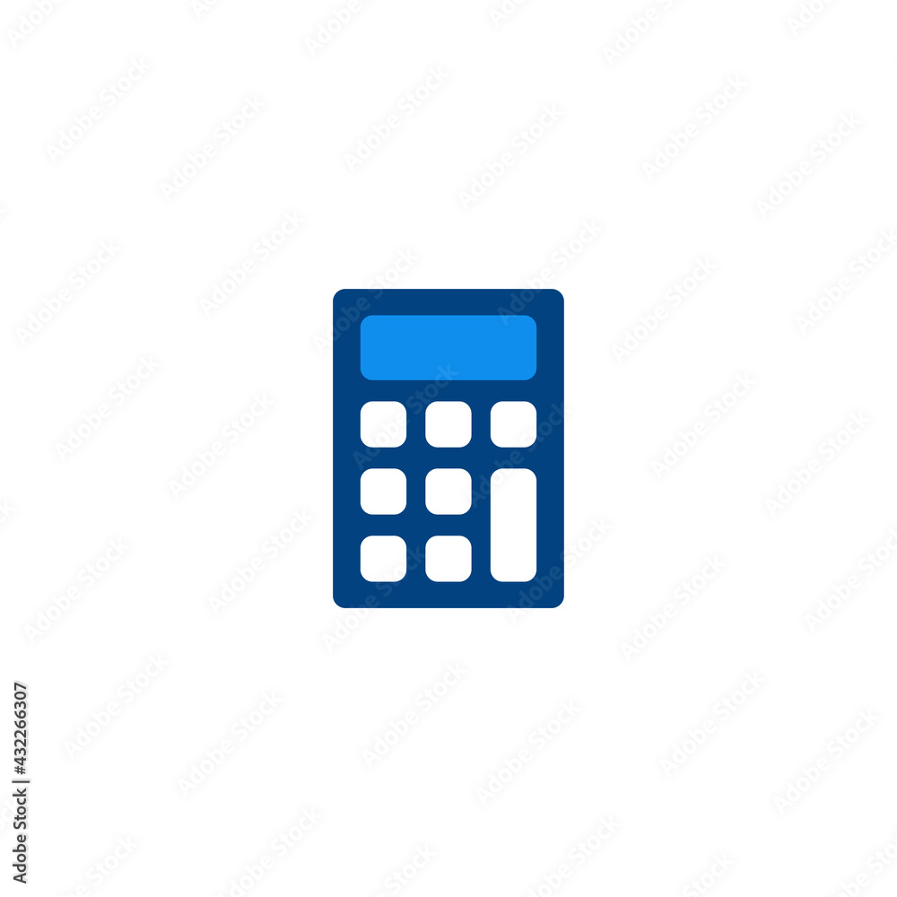 Calculator Flat icon vector for computer, web and mobile app Calculator Flat icon vector for computer, web and mobile app