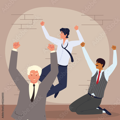 business people enjoyment