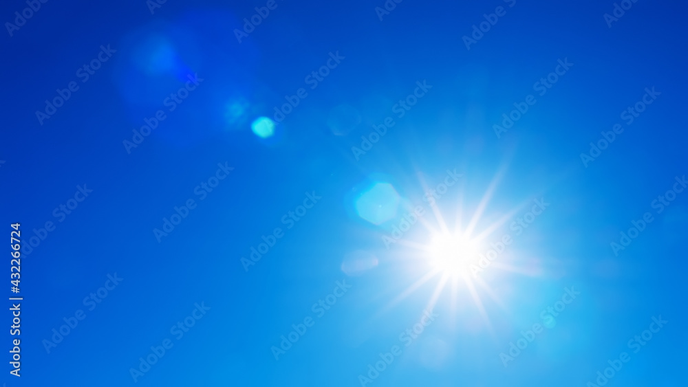 Natural background of sky and bright sun with soft effect. sky background in soft colors with rays and highlights Natural background of sky and bright sun with soft effect. sky background in soft colors with rays and highlights