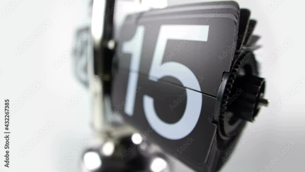 The digital display of tabletop flip clock The digital display of tabletop flip clock